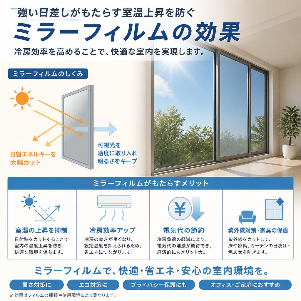 2. 夏場の強い日差しを軽減