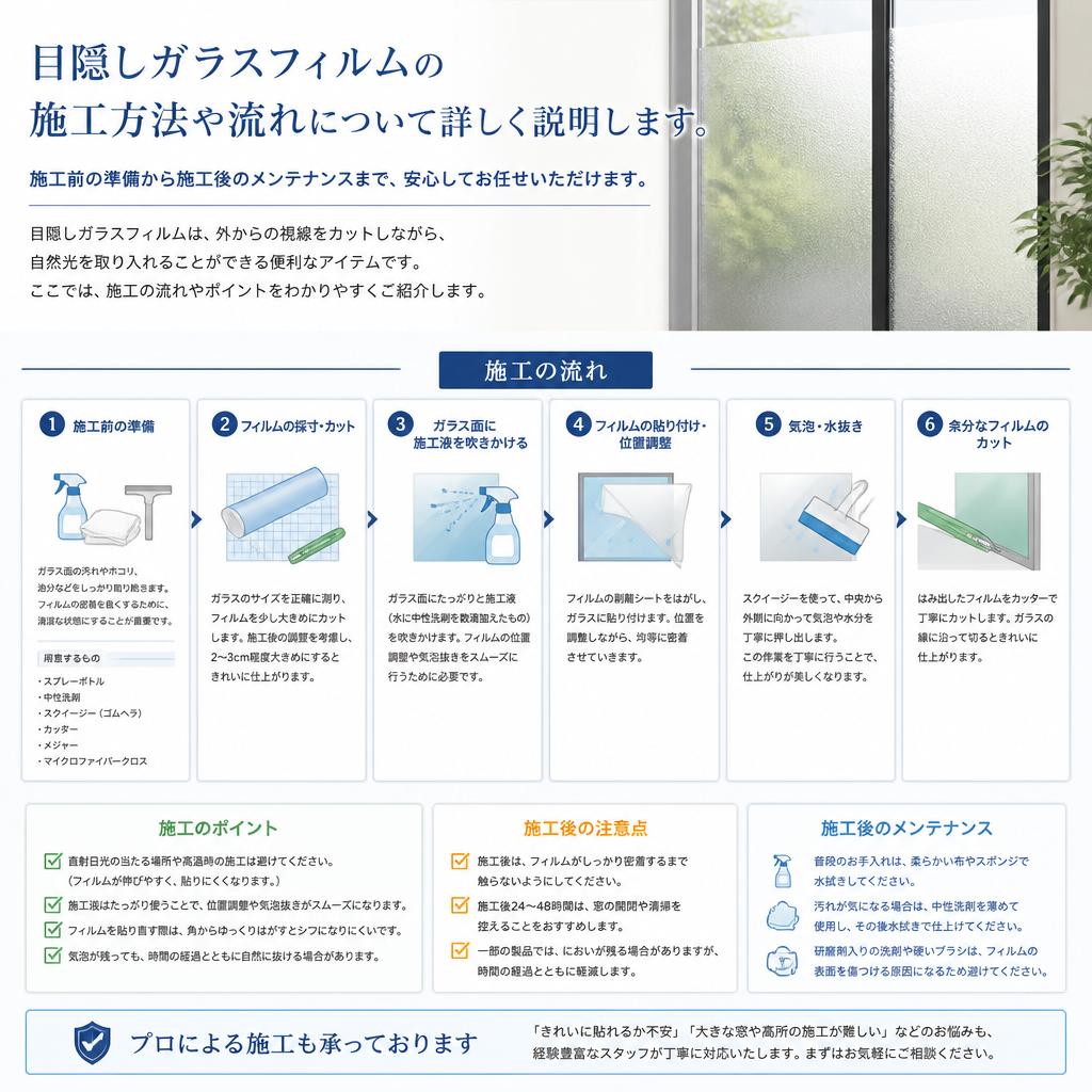 施工方法と流れ