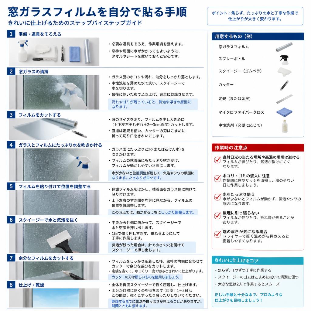 自分で貼る手順
